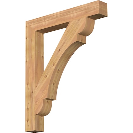 Ekena Millwork Olympic Block Smooth Bracket, Western Red Cedar, 5 1/2"W x 40"D x 48"H BKT06X40X48OLY05SWR